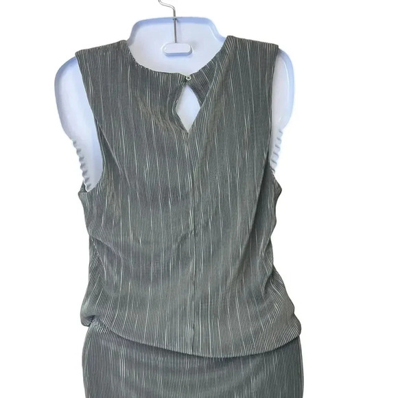 NEW J. Crew Plisse Shell Sleeveless Top Blouse & Slip Skirt Spanish Moss SZ S - Picture 6 of 14